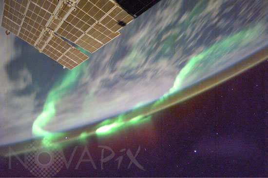 Aurora australis from ISS