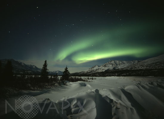 Aurora borealis in Alaska 03/2002