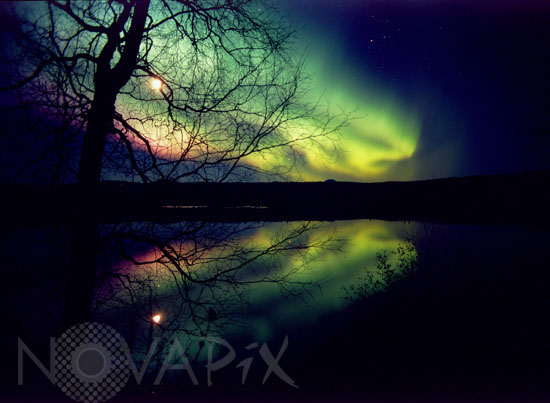 Aurora borealis in Alaska 10/2003