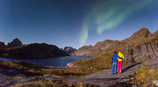 Lovers watching an Aurora - Norway