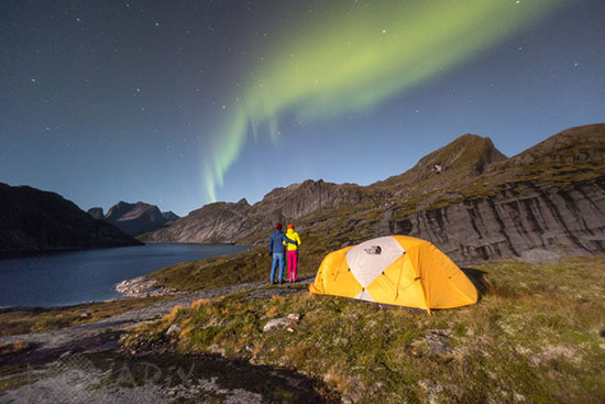 Lovers watching an Aurora - Norway