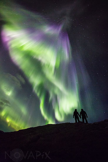 Lovers watching an Aurora - Norway
