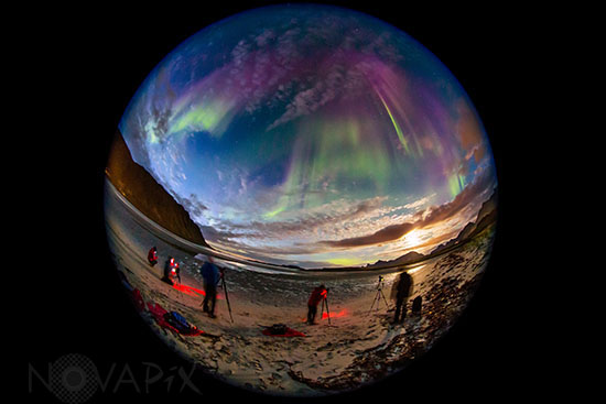 Aurora borealis and photographers - Norway