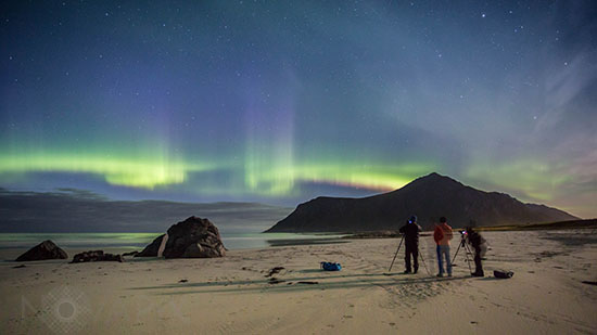 Aurora borealis and photographers - Norway