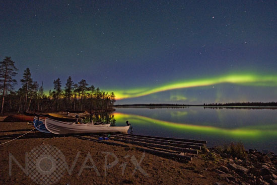 Aurora borealis in Finland 08/2007