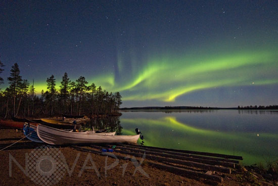 Aurora borealis in Finland 08/2007