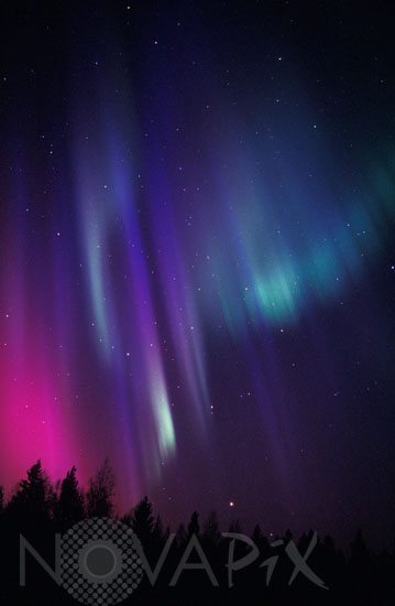Aurora borealis in Finland