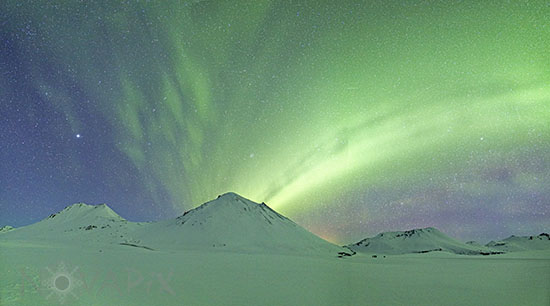 Aurore boréale en Islande 