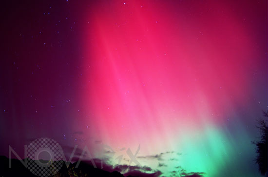 Aurore australe en Nouvelle-Zélande 2001