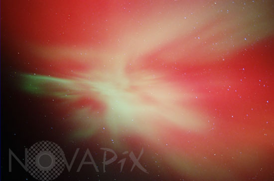 Aurore australe en Nouvelle-Zélande 2001