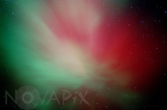 Aurore australe en Nouvelle-Zélande 2001