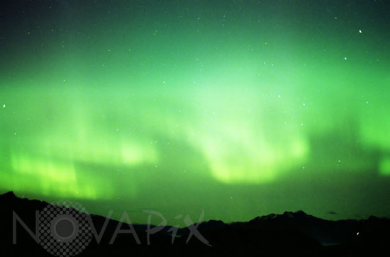 Aurore australe observée en Nouvelle-Zélande