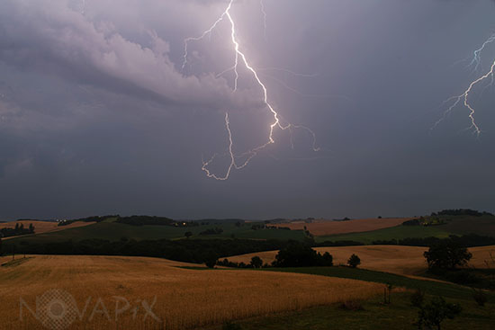 Lightning in France