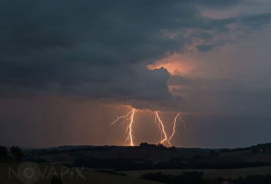 Lightning in France