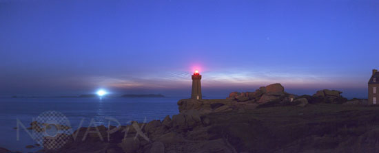 Nuages noctulescents sur la Bretagne