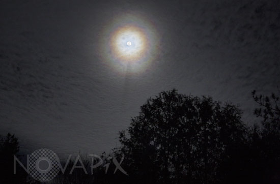 Corona around the Moon