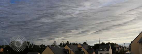 Nuages altostratus undulatus