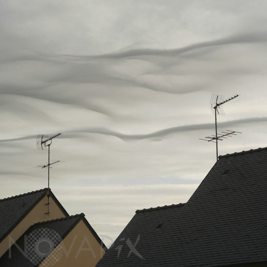 Nuages altostratus undulatus