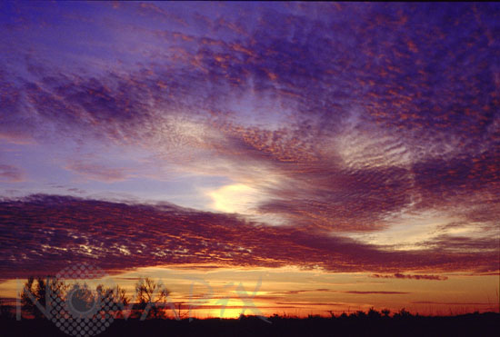 Clouds and sunset