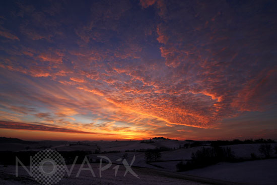Paysage au lever du Soleil 