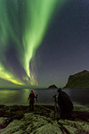 Aurore boréale et photographes - Norvège