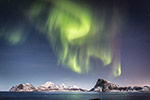Aurore boréale au clair de Lune - Norvège