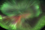 Aurore boréale observée en Islande