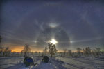Halo autour de la Lune et Paraselene