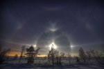 Halo autour de la Lune et Paraselene