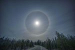 Halo autour de la Lune