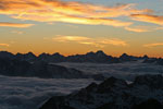 Coucher de Soleil sur une mer de nuages