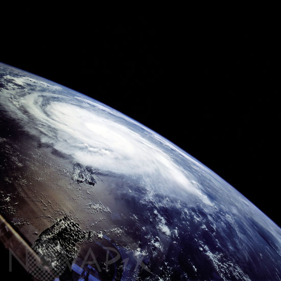 Ouragan Marilyn vu par la navette Endeavour 09/1995