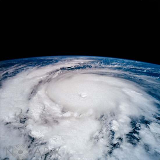 Hurricane Emilia as seen from the space shuttle 07/1994