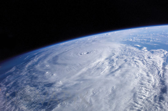 Hurricane Lili seen from space