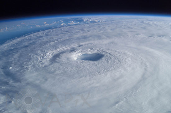 Hurricane Isabel  seen from space