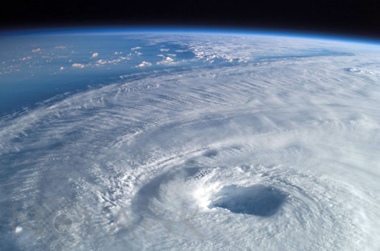 Hurricane Isabel  seen from space