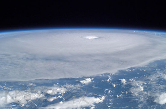 Hurricane Isabel seen from space