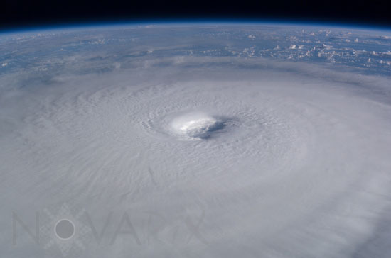 Hurricane Isabel seen from space