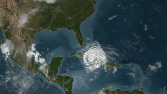 Hurricane Ike above Cuba