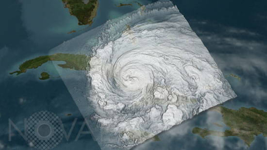 Hurricane Ike above Cuba