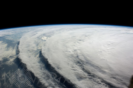 Hurricane Ike seen from space