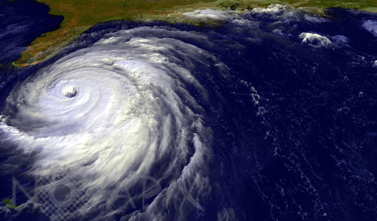 Hurricane Floyd seen by satellite. 09/1999