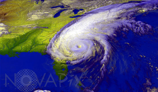 Hurricane Floyd seen by satellite. 09/1999