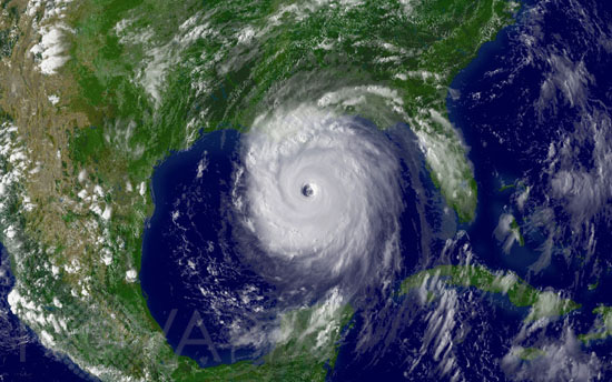 Ouragan Katrina vu par le satellite GOES-12