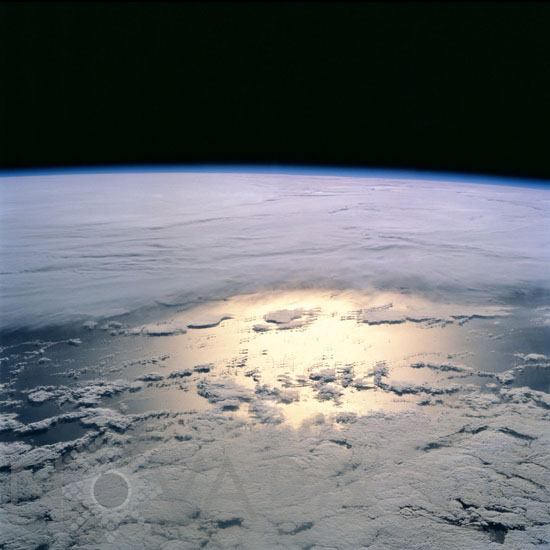 Nuages vus depuis Endeavour 02/2000