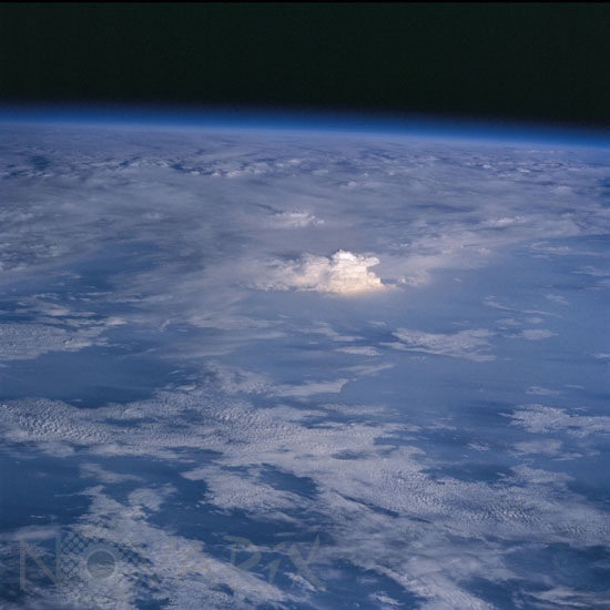 Clouds as seen from Endeavour 02/2000
