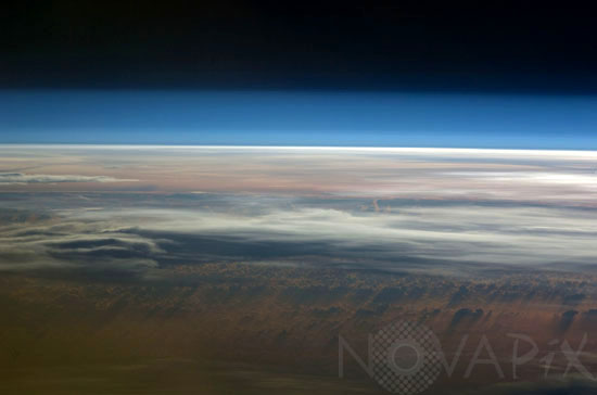 Earth clouds and atmosphere