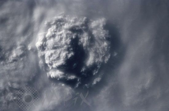 Orage vu depuis l'espace