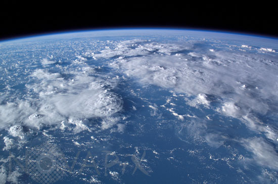 Orage vu depuis l'espace