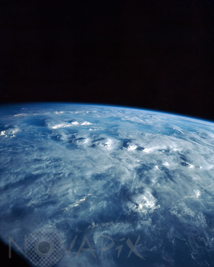 Orages vus au-dessus de l'Afrique